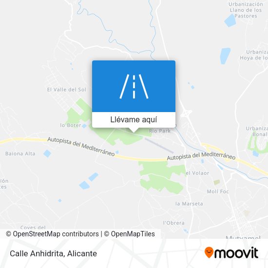 Mapa Calle Anhidrita
