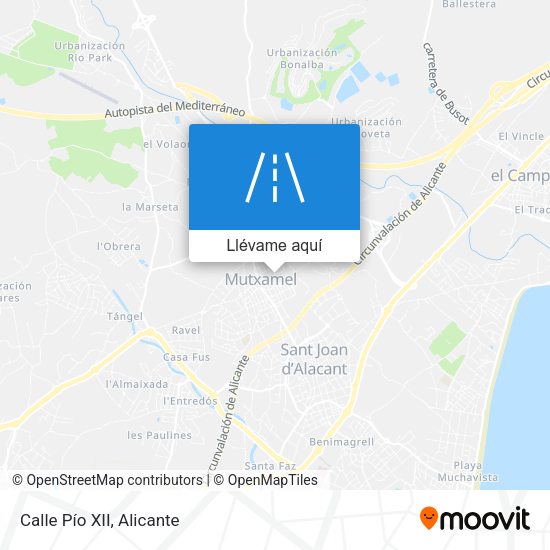Mapa Calle Pío XII