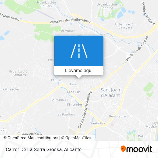 Mapa Carrer De La Serra Grossa