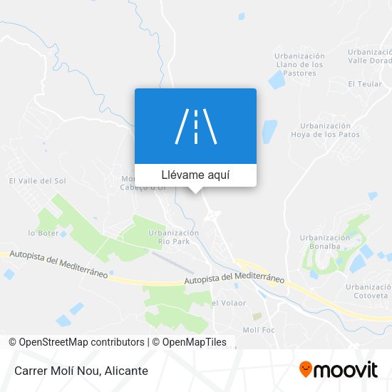 Mapa Carrer Molí Nou