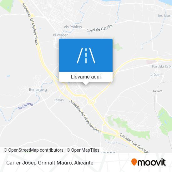 Mapa Carrer Josep Grimalt Mauro