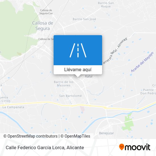 Mapa Calle Federico García Lorca