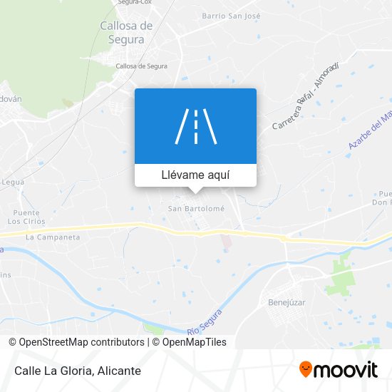Mapa Calle La Gloria