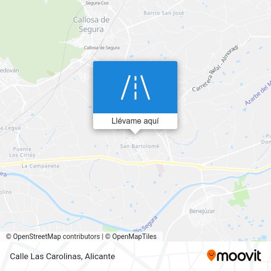 Mapa Calle Las Carolinas