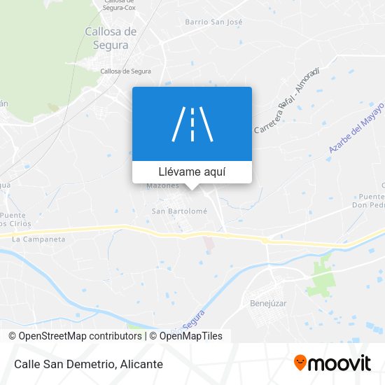 Mapa Calle San Demetrio