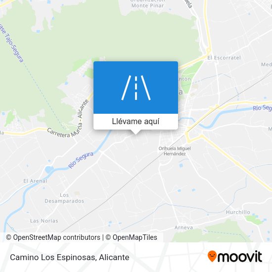 Mapa Camino Los Espinosas