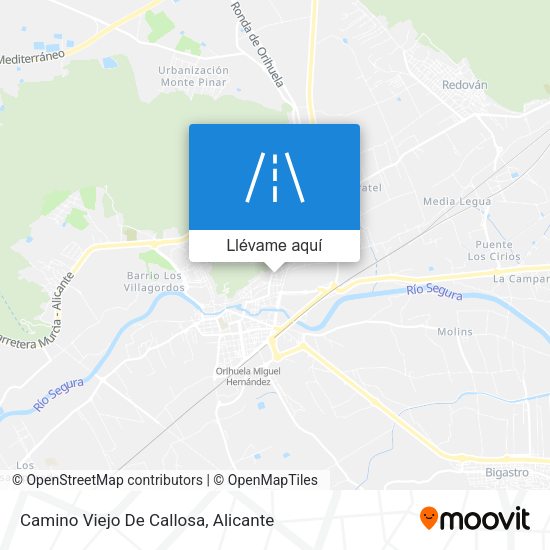 Mapa Camino Viejo De Callosa