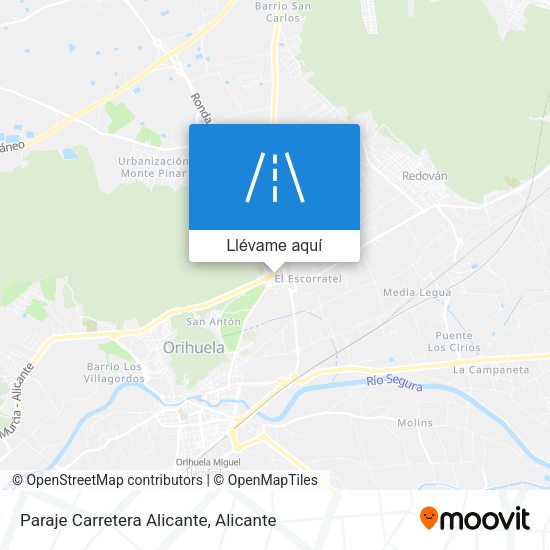 Mapa Paraje Carretera Alicante