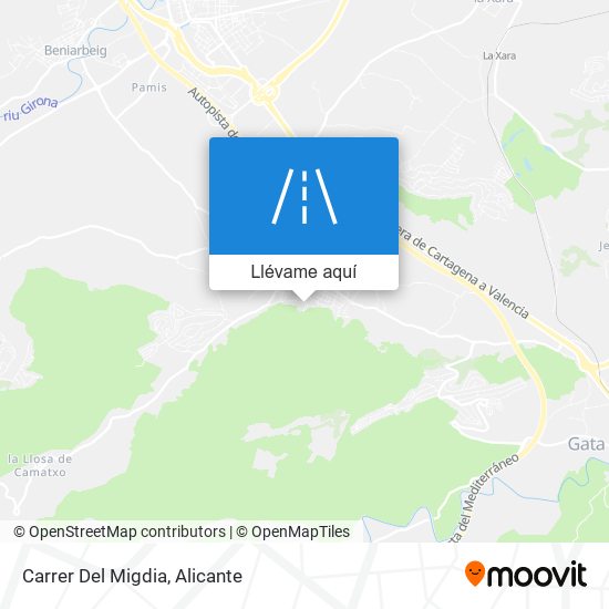 Mapa Carrer Del Migdia
