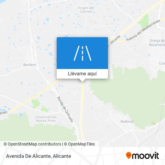 Mapa Avenida De Alicante