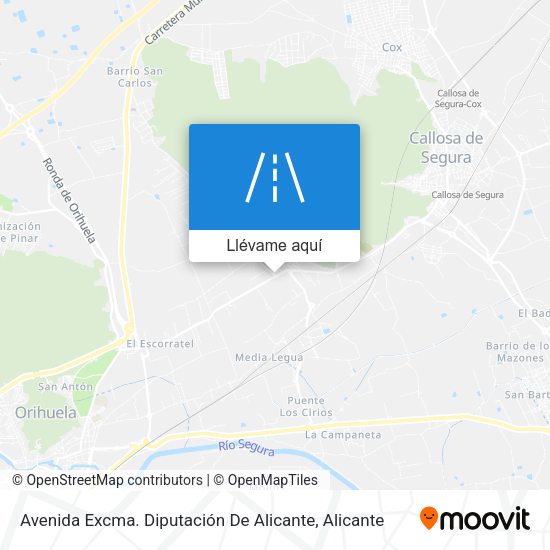 Mapa Avenida Excma. Diputación De Alicante