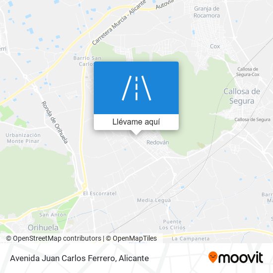 Mapa Avenida Juan Carlos Ferrero