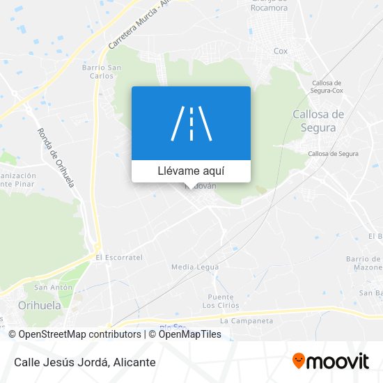 Mapa Calle Jesús Jordá