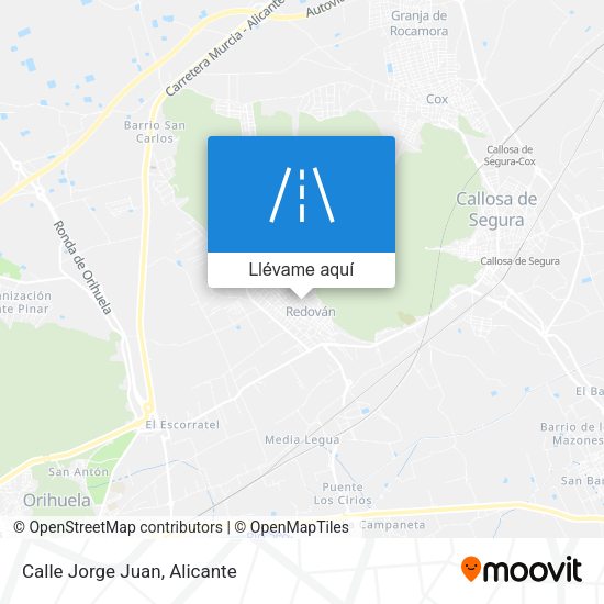 Mapa Calle Jorge Juan