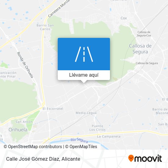 Mapa Calle José Gómez Díaz