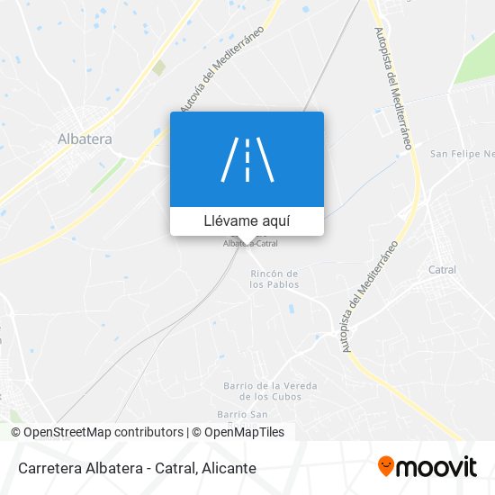 Mapa Carretera Albatera - Catral