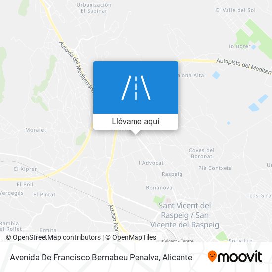 Mapa Avenida De Francisco Bernabeu Penalva