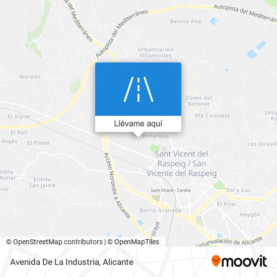 Mapa Avenida De La Industria