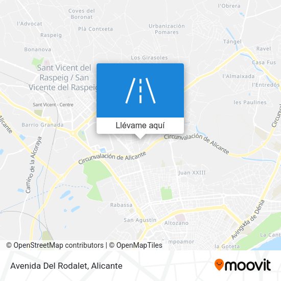 Mapa Avenida Del Rodalet