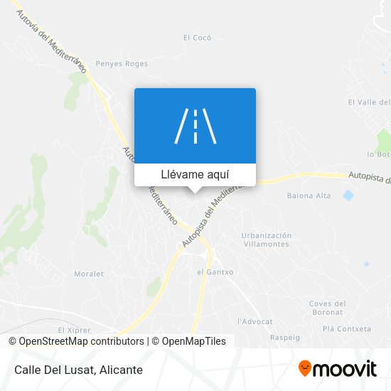 Mapa Calle Del Lusat