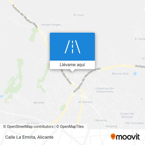 Mapa Calle La Ermita