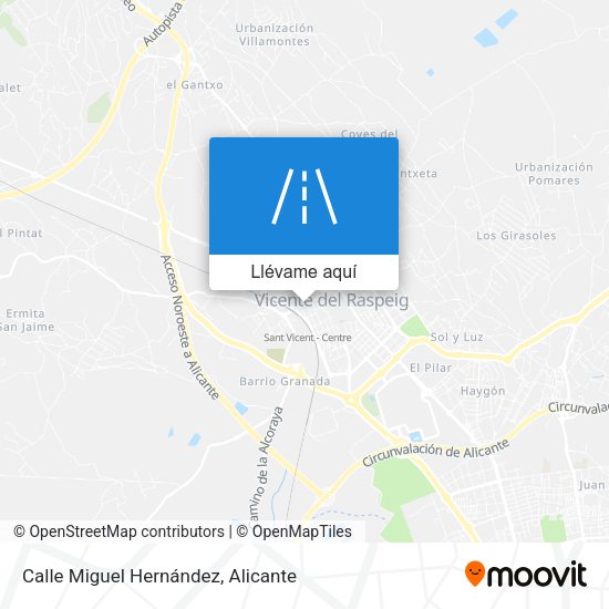 Mapa Calle Miguel Hernández