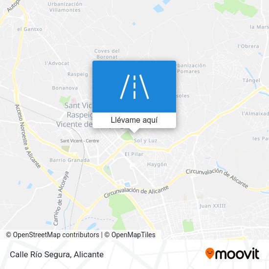 Mapa Calle Río Segura