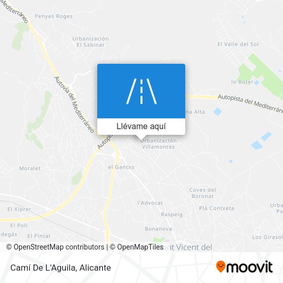 Mapa Camí De L'Aguila