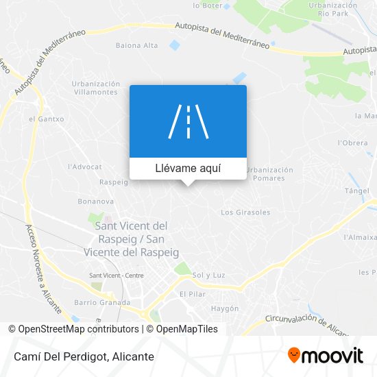 Mapa Camí Del Perdigot