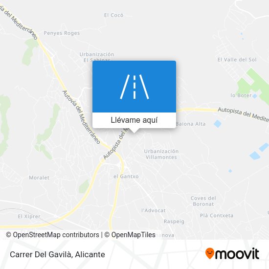 Mapa Carrer Del Gavilà
