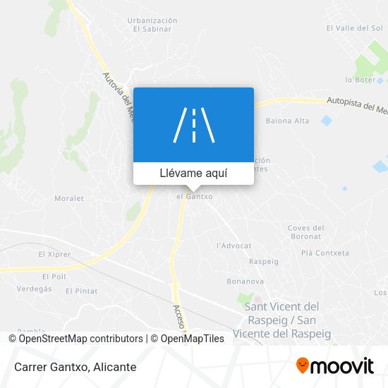 Mapa Carrer Gantxo