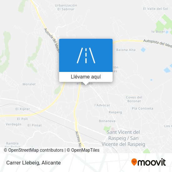 Mapa Carrer Llebeig