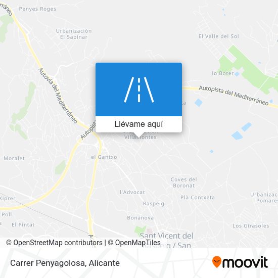 Mapa Carrer Penyagolosa
