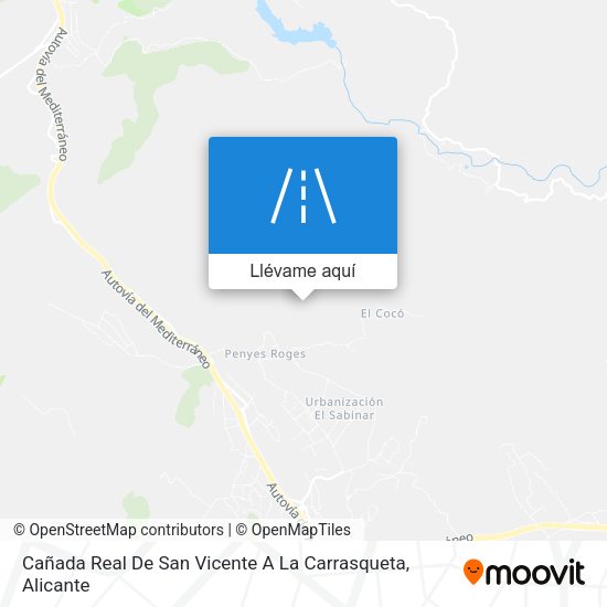 Mapa Cañada Real De San Vicente A La Carrasqueta