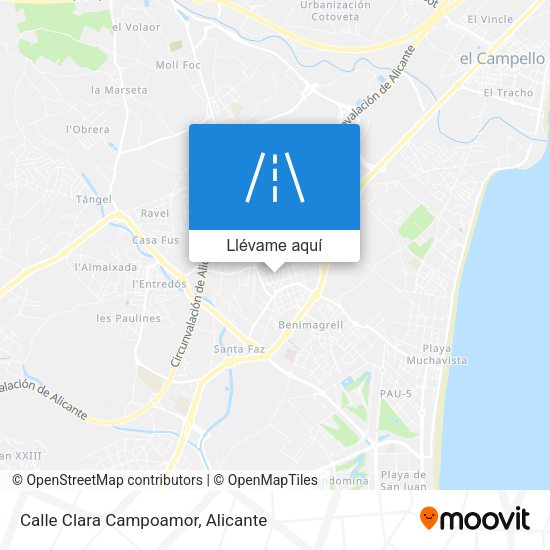 Mapa Calle Clara Campoamor