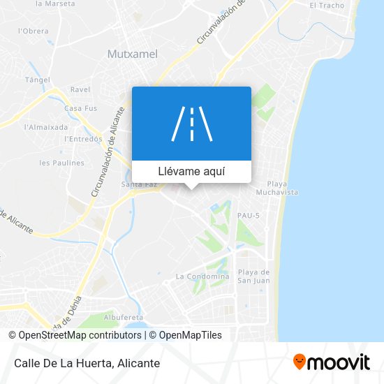 Mapa Calle De La Huerta