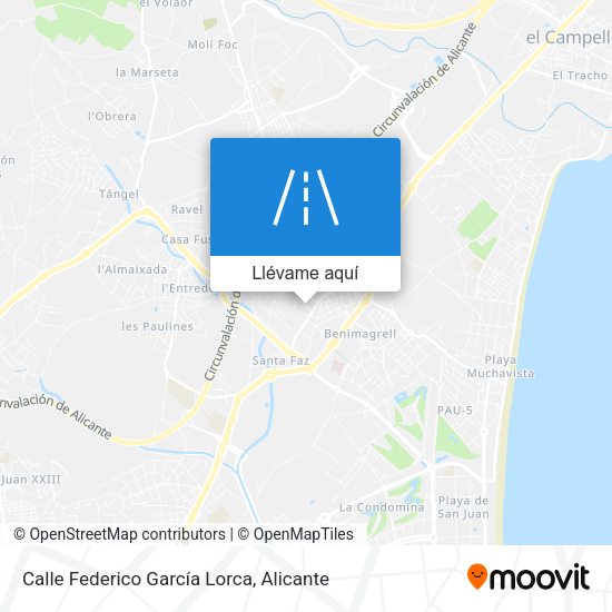 Mapa Calle Federico García Lorca