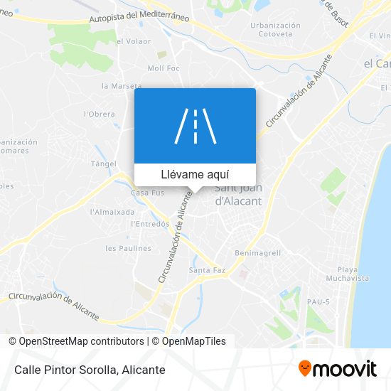 Mapa Calle Pintor Sorolla