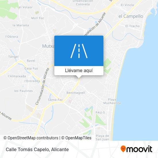 Mapa Calle Tomás Capelo