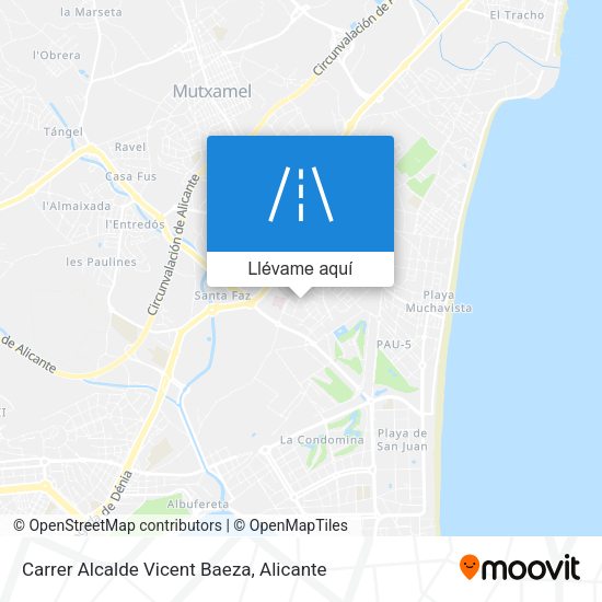 Mapa Carrer Alcalde Vicent Baeza