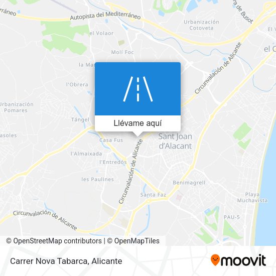 Mapa Carrer Nova Tabarca
