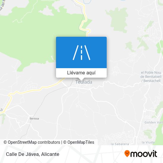 Mapa Calle De Jávea