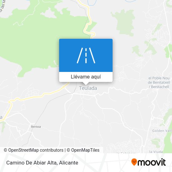 Mapa Camino De Abiar Alta