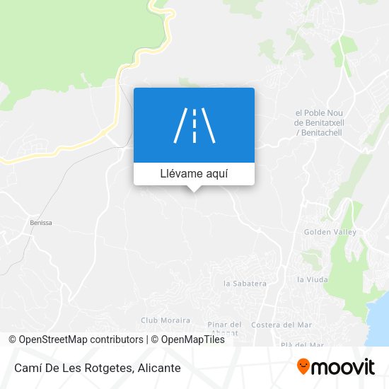 Mapa Camí De Les Rotgetes