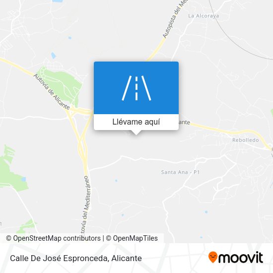 Mapa Calle De José Espronceda