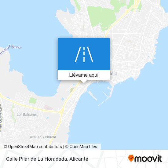 Mapa Calle Pilar de La Horadada