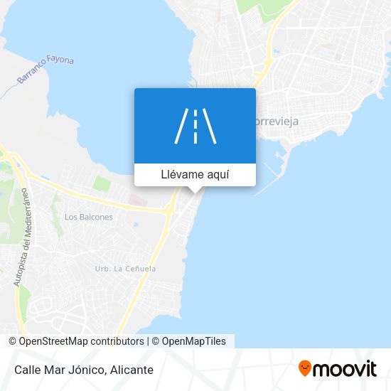 Mapa Calle Mar Jónico