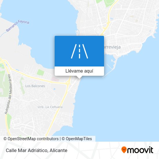 Mapa Calle Mar Adriático
