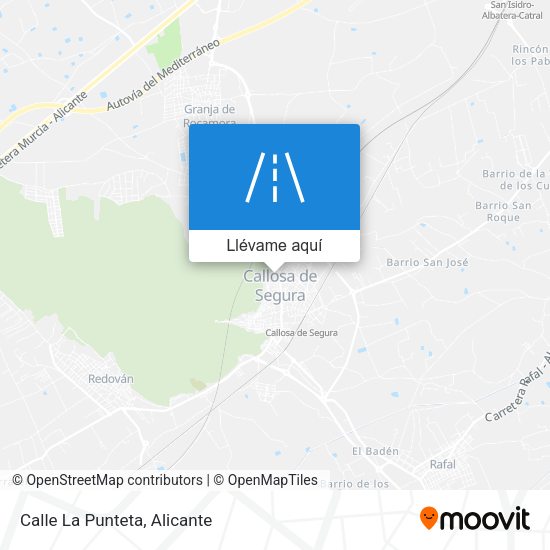 Mapa Calle La Punteta