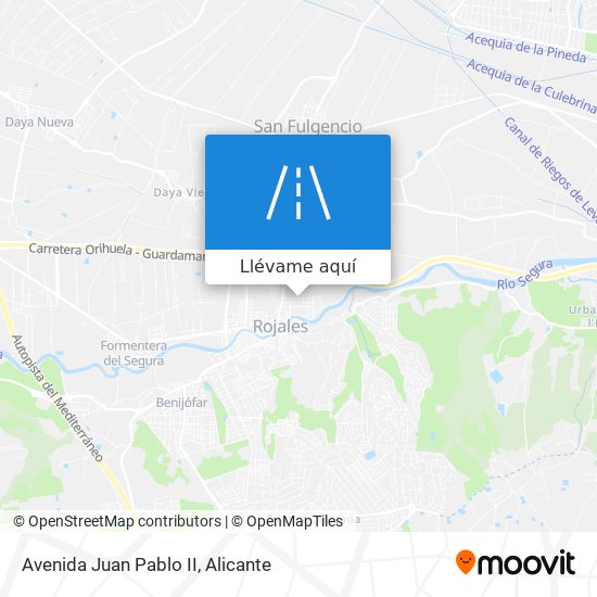 Mapa Avenida Juan Pablo II